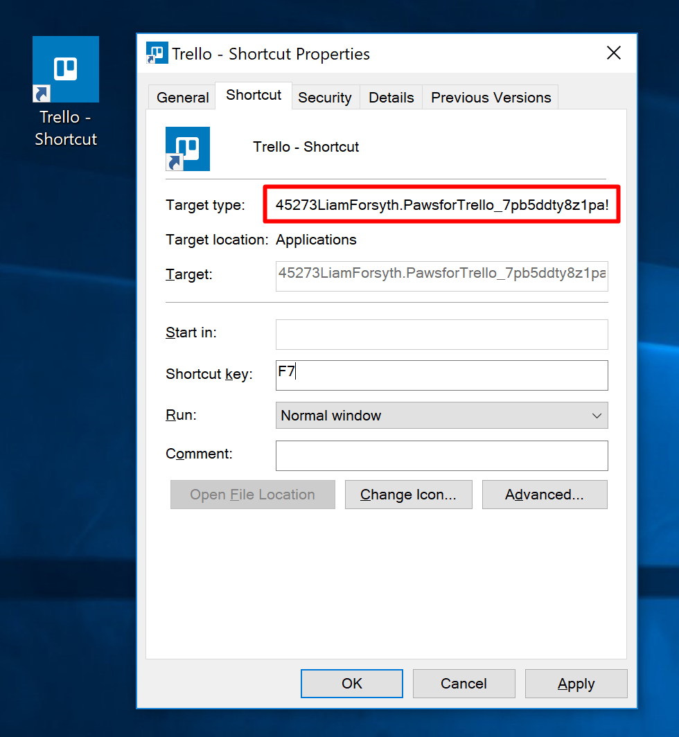 Finding the executable path for a Windows 10 Store App